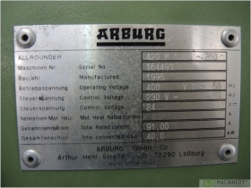 Thumb1-ARBURG Allrounder 420M 1000-350 In 6907 AR 100 95